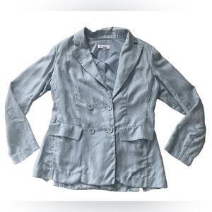 Rosetta Getty Collective Women's Double Breasted Pastel Blazer Office Workwear